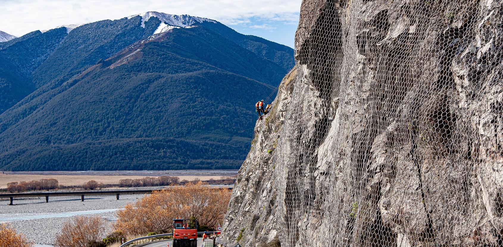 Rockfall Netting | Maccaferri Steelgrid HR Rockfall Netting ...